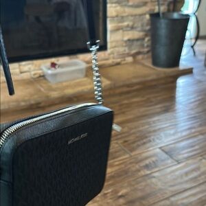Michael Kors Black Monogram Crossbody